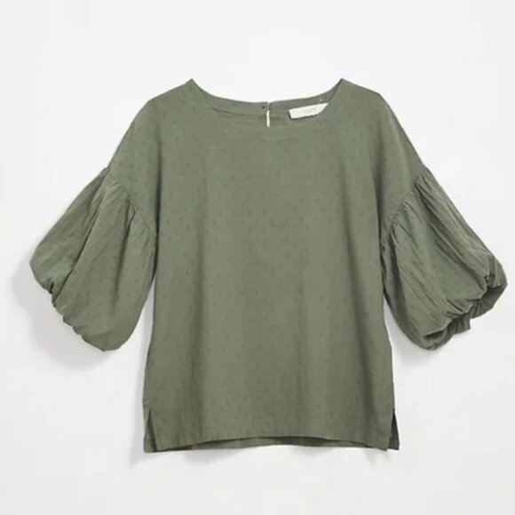 Ann Taylor Loft Balloon Sleeve Top - Picture 1 of 3